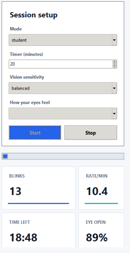 Eye Guardian results panel