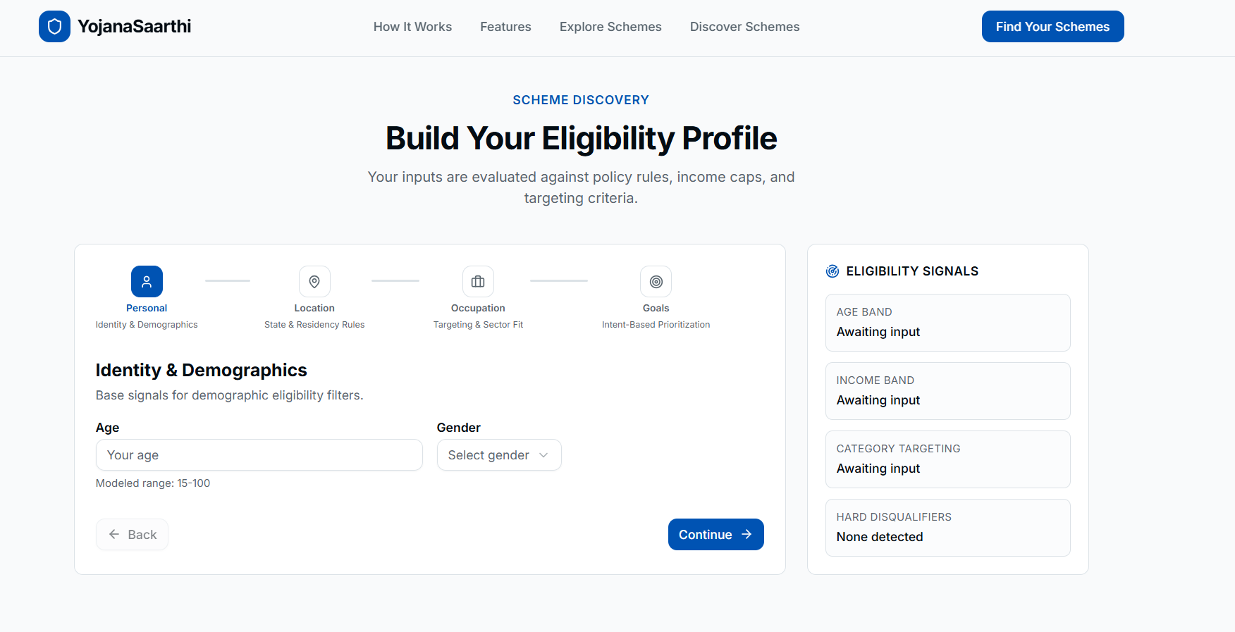 YojanaSaarthi eligibility results